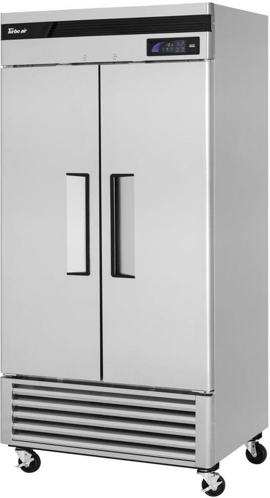 Turbo Air - Super Deluxe 40" Stainless Steel Reach-In Freezer with 2 Solid Doors - TSF-35SDN-N (ETA 5-6 Weeks)