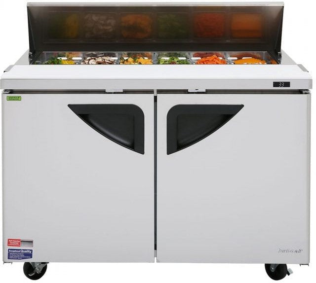 Turbo Air - Super Deluxe 48" Refrigerated Sandwich Prep Table with 2 Doors - TST-48SD-N (ETA 5-6 Weeks)