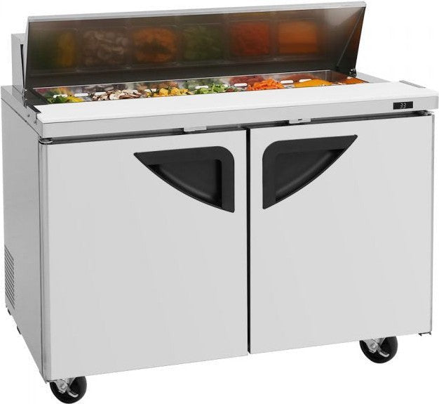 Turbo Air - Super Deluxe 48" Refrigerated Sandwich Prep Table with 2 Doors - TST-48SD-N (ETA 5-6 Weeks)