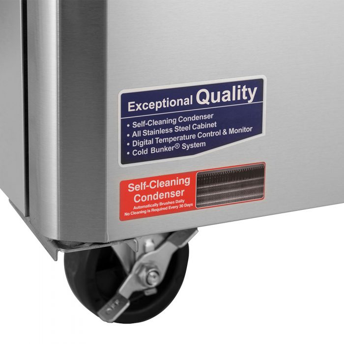 Turbo Air - Super Deluxe 48" Worktop Freezer with 2 Solid Doors - TWF-48SD-N (ETA 5-6 Weeks)