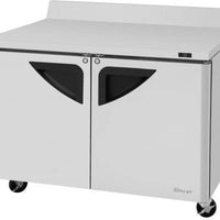 Turbo Air - Super Deluxe 48" Worktop Refrigerator with 2 Solid Doors - TWR-48SD-N (ETA 5-6 Weeks)