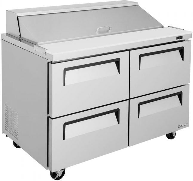 Turbo Air - Super Deluxe 48.25" Refrigerated Sandwich Prep Table with Front Breathing Airflow - TST-48SD-D4-FB-N (ETA 5-6 Weeks)