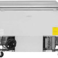 Turbo Air - Super Deluxe 48.25" Silver Two-Section Worktop Refrigerator-Drawer With One Door, 2 Drawers and 1 Shelf - TWR-48SD-D2-N (ETA 5-6 Weeks)