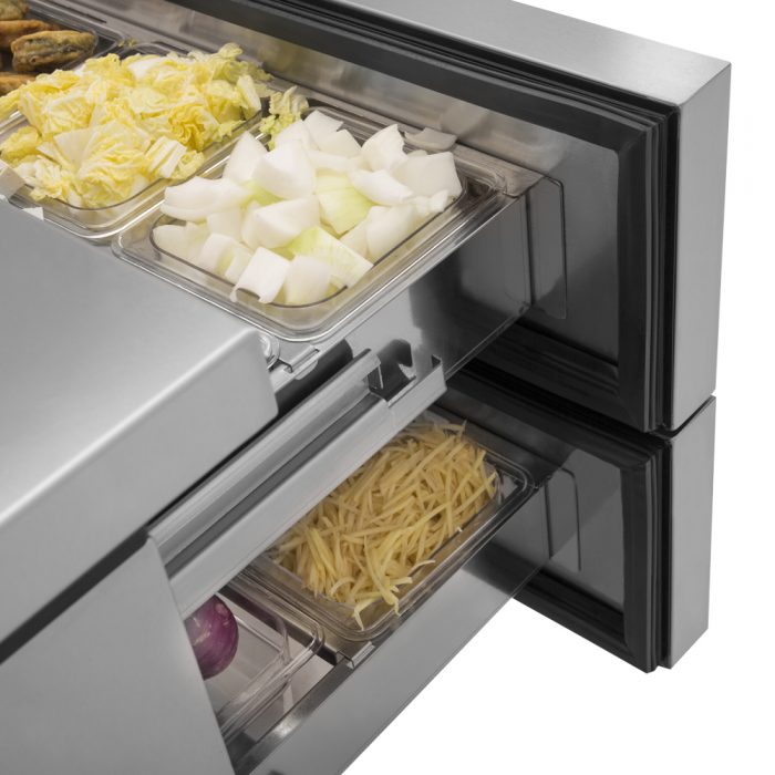 Turbo Air - Super Deluxe 52" Chef Base Refrigerator with 2 Drawers and Optional Extended Top - TCBE-52SDR-N (ETA 5-6 Weeks)