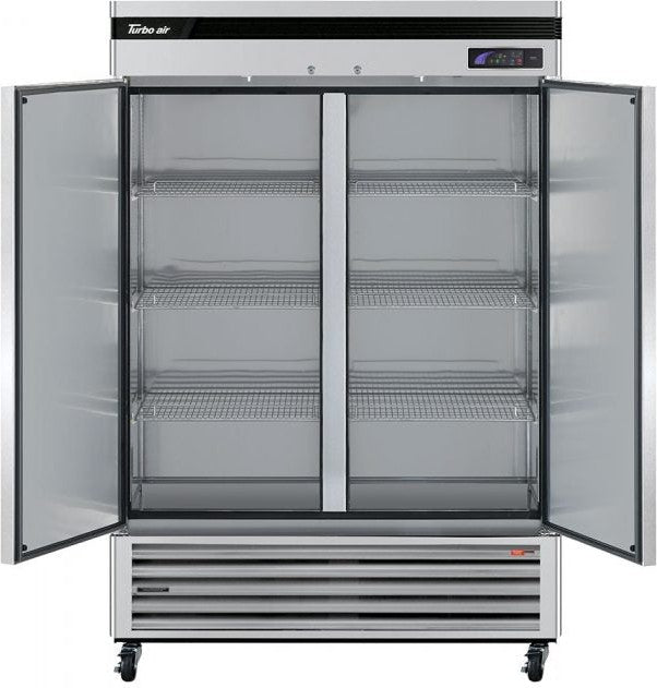 Turbo Air - Super Deluxe 54" Solid Door Reach-In Freezer with LED Lighting and 2 Solid Doors - TSF-49SD-N (ETA 5-6 Weeks)