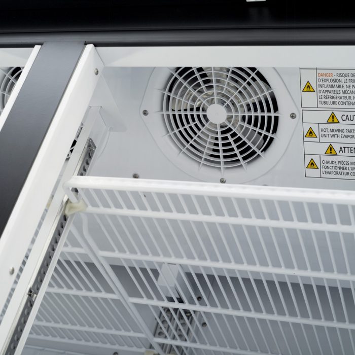 Turbo Air - Super Deluxe 54.3" Black Two Standard Swing Glass Doors Freezer with LED Advertising Panel - TGF-49F(B)-N (ETA 5-6 Weeks)