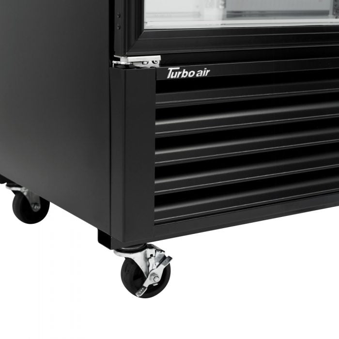 Turbo Air - Super Deluxe 54.3" Black Two Standard Swing Glass Doors Freezer with LED Advertising Panel - TGF-49F(B)-N (ETA 5-6 Weeks)