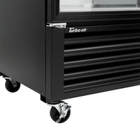 Turbo Air - Super Deluxe 54.3" Black Two Standard Swing Glass Doors Freezer with LED Advertising Panel - TGF-49F(B)-N (ETA 5-6 Weeks)