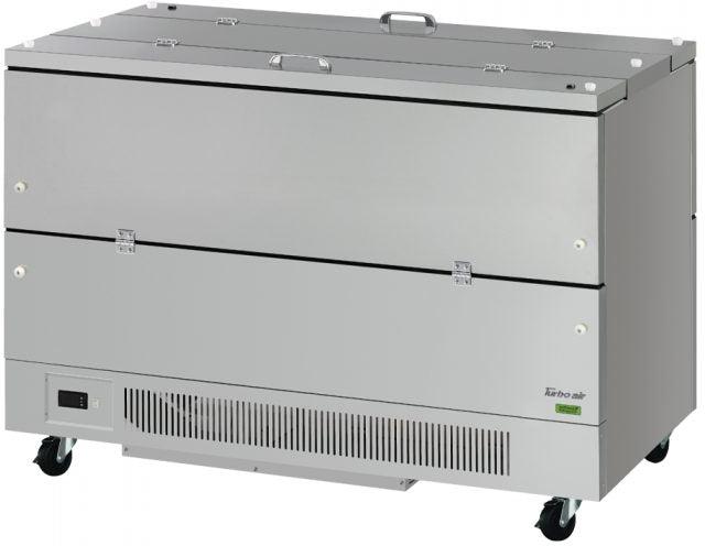 Turbo Air - Super Deluxe 58" Silver Cold Wall Dual Sided Access Milk Cooler - TMKC-58-2-SS-N6 (ETA 5-6 Weeks)
