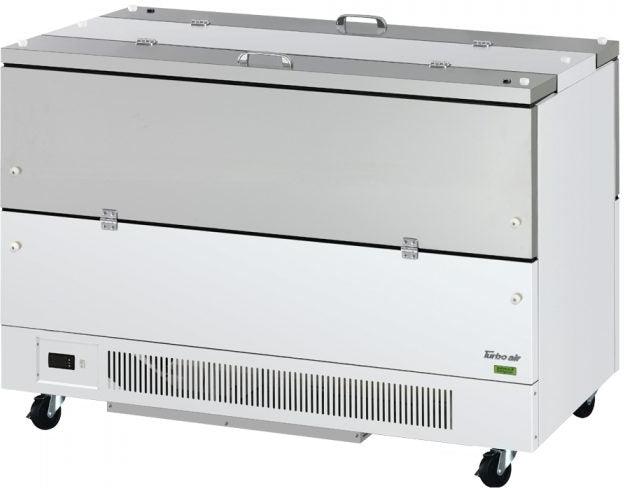 Turbo Air - Super Deluxe 58" White Cold Wall Dual Sided Access Milk Cooler - TMKC-58-2-WS-N6 (ETA 5-6 Weeks)