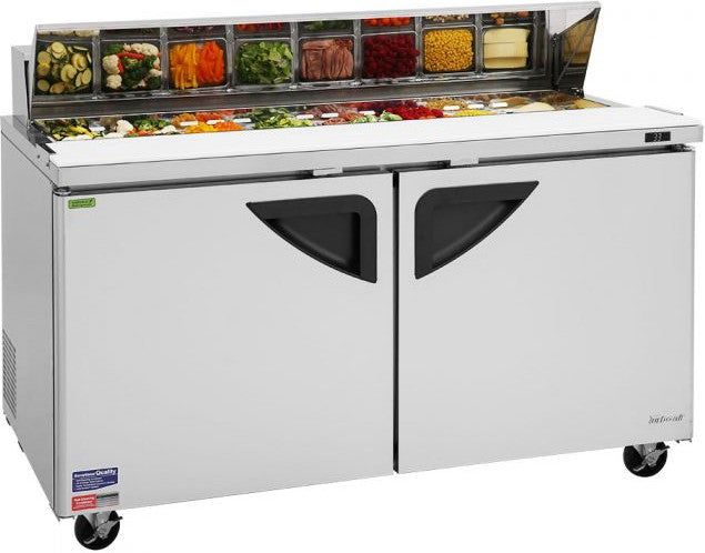 Turbo Air - Super Deluxe 60" Refrigerated Sandwich Prep Table with 2 Doors - TST-60SD-N (ETA 5-6 Weeks)