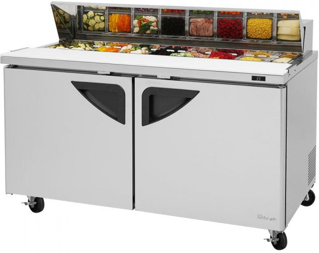 Turbo Air - Super Deluxe 60" Refrigerated Sandwich Prep Table with 2 Doors - TST-60SD-N (ETA 5-6 Weeks)