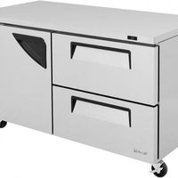 Turbo Air - Super Deluxe 60" Undercounter Refrigerator with 2 Drawers and 1 Solid Door - TUR-60SD-D2-N (ETA 5-6 Weeks)