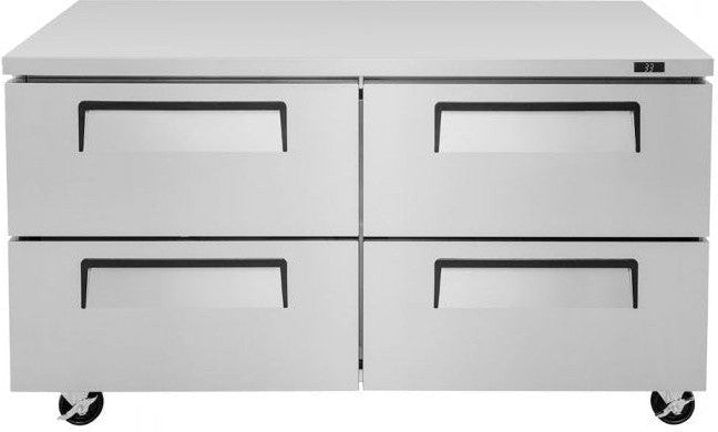 Turbo Air - Super Deluxe 60" Undercounter Refrigerator with 4 Drawers - TUR-60SD-D4-N (ETA 5-6 Weeks)