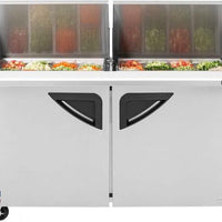 Turbo Air - Super Deluxe 60.25" 2 Swing Door Mega Top Refrigerated Sandwich Prep Table - TST-60SD-24-N (ETA 5-6 Weeks)