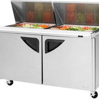 Turbo Air - Super Deluxe 60.25" 2 Swing Door Mega Top Refrigerated Sandwich Prep Table - TST-60SD-24-N (ETA 5-6 Weeks)