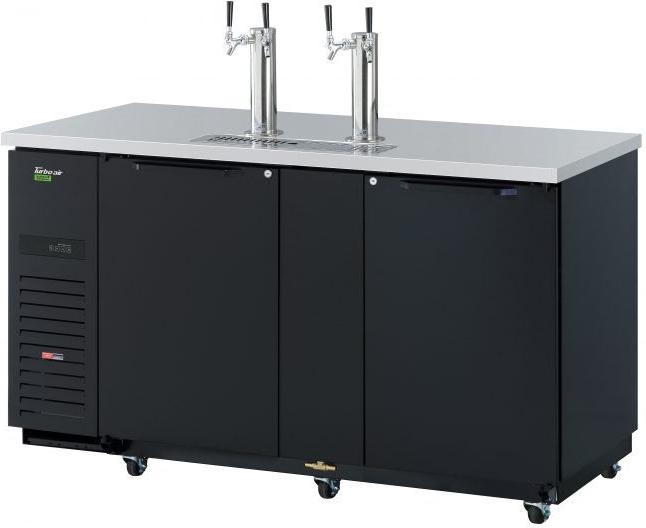 Turbo Air - Super Deluxe 69" Black Beer Dispenser - TBD-3SBD-N6 (ETA 5-6 Weeks)
