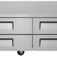 Turbo Air - Super Deluxe 72" Chef Base Refrigerator with 4 Drawers and Optional Extended Top - TCBE-72SDR-N (ETA 5-6 Weeks)