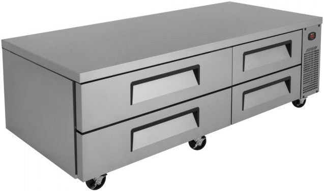 Turbo Air - Super Deluxe 72" Chef Base Refrigerator with 4 Drawers and Optional Extended Top - TCBE-72SDR-N (ETA 5-6 Weeks)