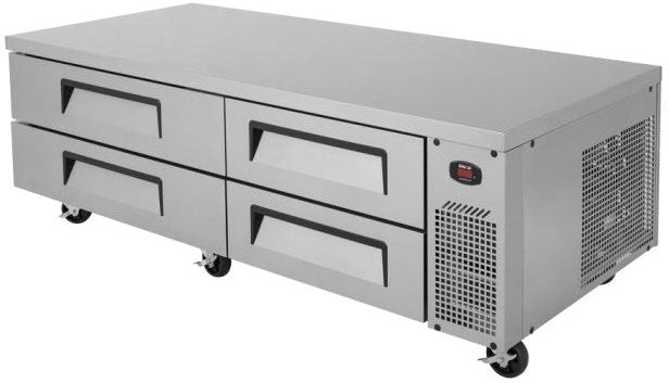 Turbo Air - Super Deluxe 72" Chef Base Refrigerator with 4 Drawers and Optional Extended Top - TCBE-72SDR-N (ETA 5-6 Weeks)