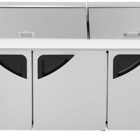 Turbo Air - Super Deluxe 72" Refrigerated Sandwich Prep Table with 3 Solid Doors - TST-72SD-30-N (ETA 5-6 Weeks)