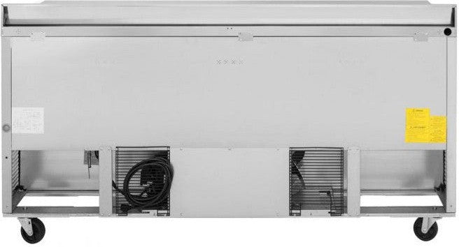 Turbo Air - Super Deluxe 72" Worktop Refrigerator with 3 Solid Doors - TWR-72SD-N (ETA 5-6 Weeks)