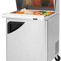 Turbo Air - Super Deluxe 8" Mega Top Refrigerated Sandwich Prep Table with 1 Solid Door - TST-28SD-12-N (ETA 5-6 Weeks)