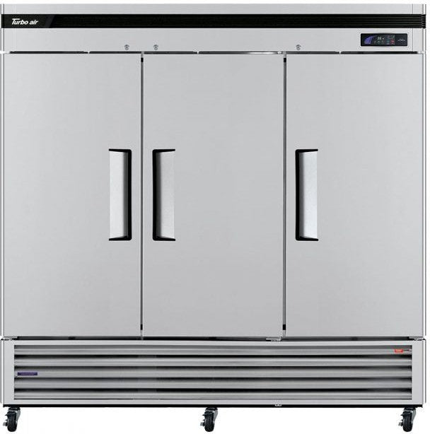 Turbo Air - Super Deluxe 82" Bottom Mounted Solid Door Reach-In Refrigerator with LED Lighting - TSR-72SD-N (ETA 5-6 Weeks)