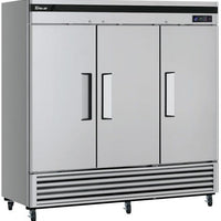 Turbo Air - Super Deluxe 82" Bottom Mounted Solid Door Reach-In Refrigerator with LED Lighting - TSR-72SD-N (ETA 5-6 Weeks)