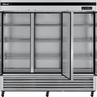Turbo Air - Super Deluxe 82" Bottom Mounted Solid Door Reach-In Refrigerator with LED Lighting - TSR-72SD-N (ETA 5-6 Weeks)