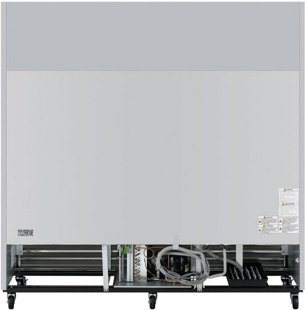 Turbo Air - Super Deluxe 82" Bottom Mounted Solid Door Reach-In Refrigerator with LED Lighting - TSR-72SD-N (ETA 5-6 Weeks)