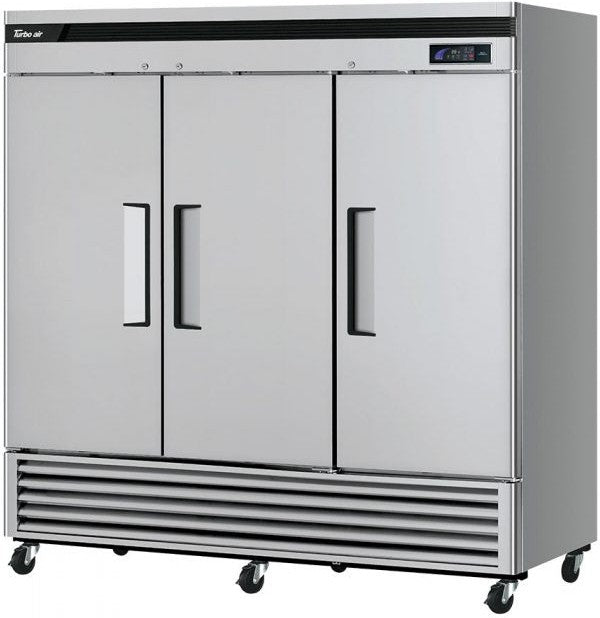 Turbo Air - Super Deluxe 82" Bottom Mounted Solid Door Reach-In Refrigerator with LED Lighting - TSR-72SD-N (ETA 5-6 Weeks)