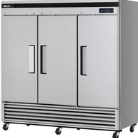 Turbo Air - Super Deluxe 82" Solid Door Reach-In Freezer with LED Lighting and 3 Solid Doors - TSF-72SD-N (ETA 5-6 Weeks)