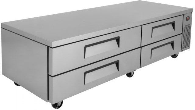 Turbo Air - Super Deluxe 83.6" Chef Base Refrigerator with 4 Drawers and Optional Extended Top - TCBE-82SDR-N (ETA 5-6 Weeks)