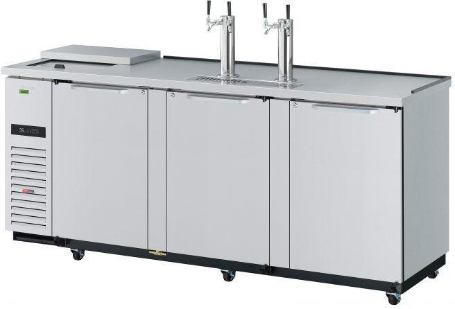 Turbo Air - Super Deluxe 90.2" Silver Club Top Beer Dispenser - TCB-4SDD-N (ETA 5-6 Weeks)