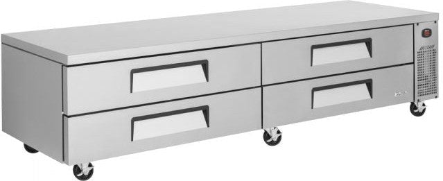 Turbo Air - Super Deluxe 96.3" Chef Base Refrigerator - TCBE-96SDR-N (ETA 5-6 Weeks)