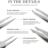 Tweezerman - Mini Oval Slant And Point Tweezers - 1023401