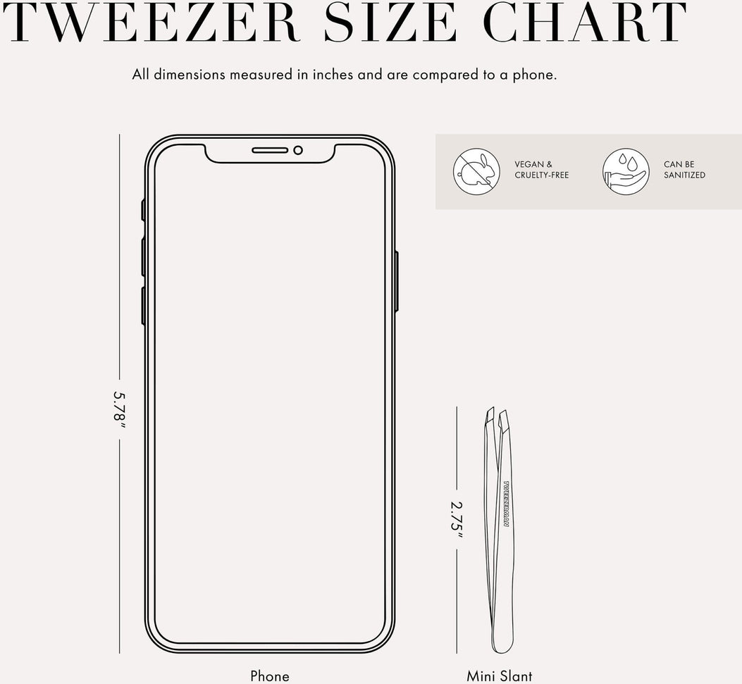 Tweezerman - Rose Gold Mini Slant Tweezer With Case - 1005930