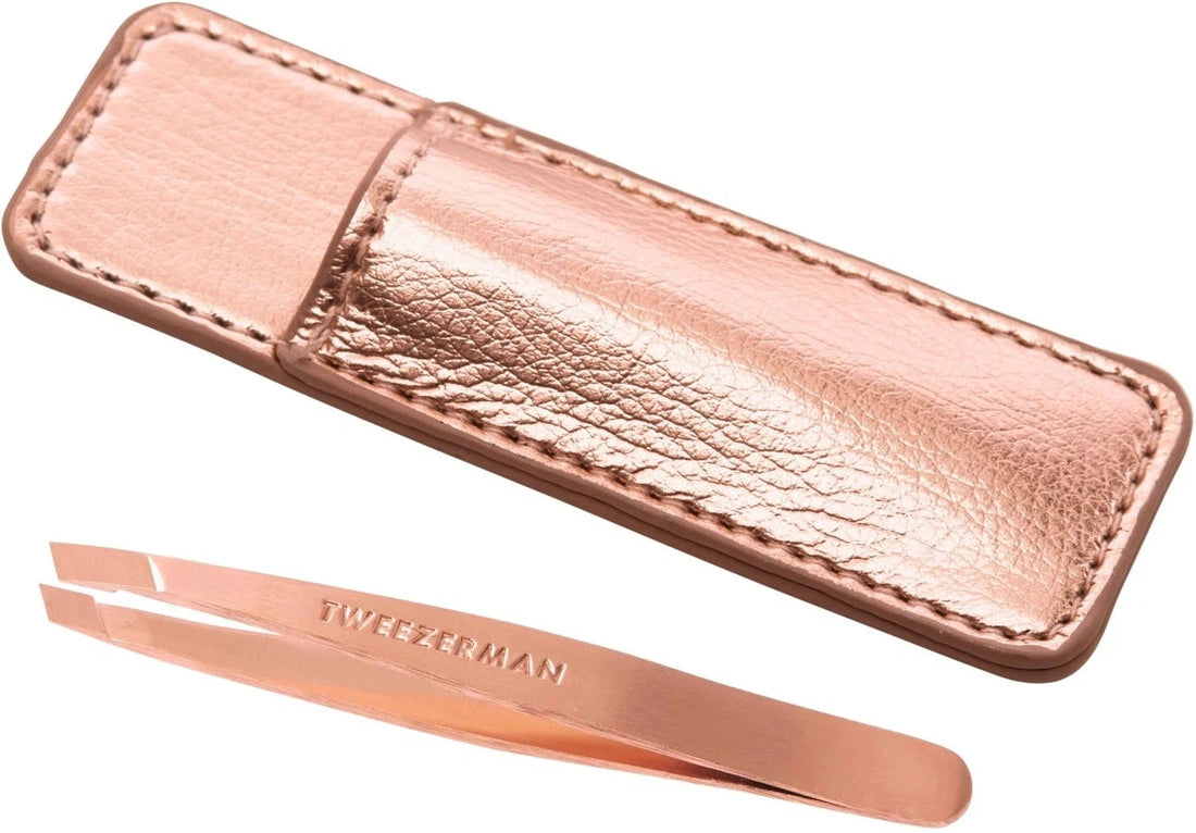 Tweezerman - Rose Gold Mini Slant Tweezer With Case - 1005930