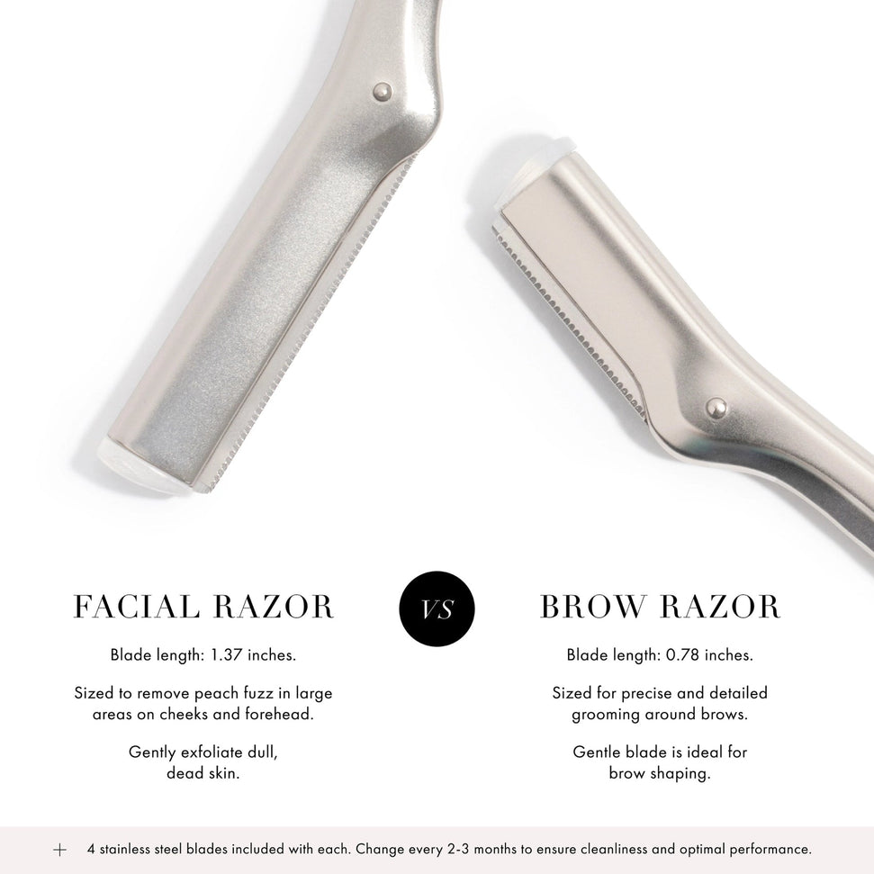 Tweezerman - Silver Facial Razor - 1023342