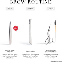 Tweezerman - Stainless Steel Brow Shaping Scissors and Brush - 1009037
