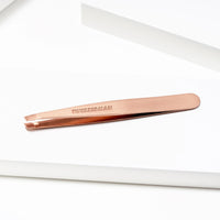 Tweezerman - Stainless Steel Rose Gold Slant Tweezer - 1016523
