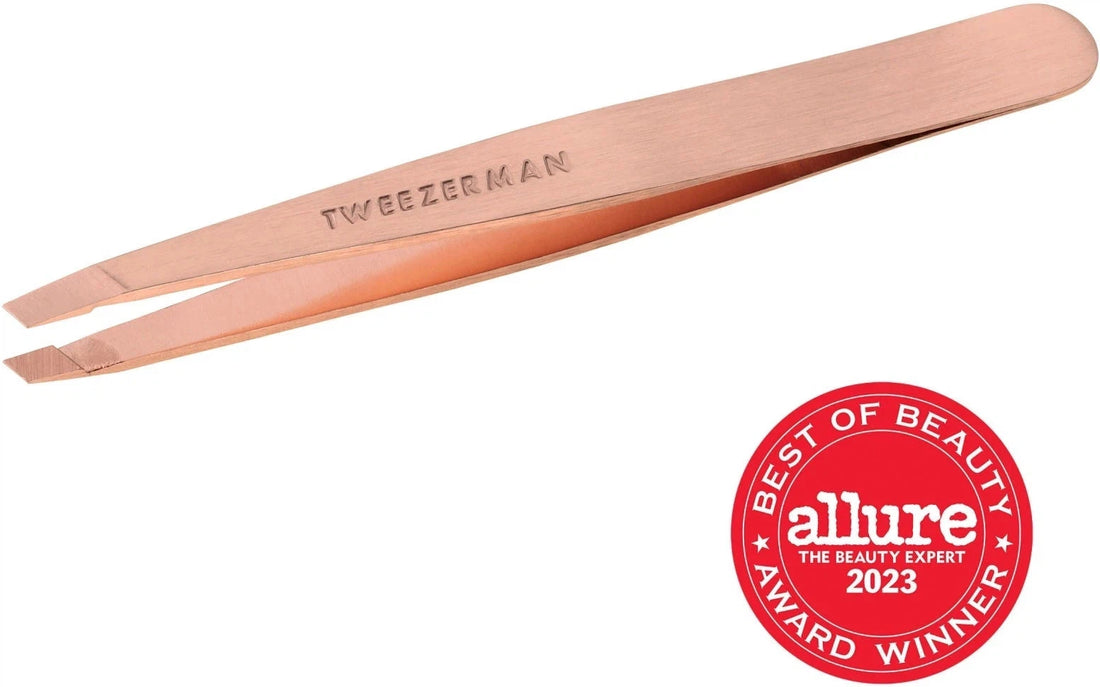 Tweezerman - Stainless Steel Rose Gold Slant Tweezer - 1016523