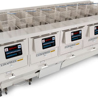 Ultra Fryer - Five Vat Commercial Gas Fryer with UltraClear Filtration - B-P20-18-5-UC