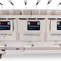 Ultra Fryer - Five Vat Commercial Gas Fryer with UltraClear Filtration - B-P20-18-5-UC