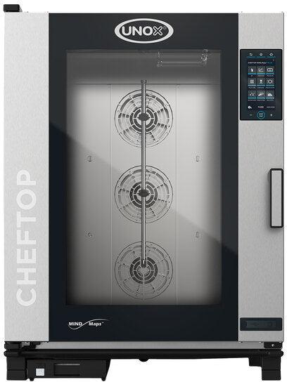 Unox - CHEFTOP MIND.Maps COUNTERTOP PLUS Electric 10 Pan Full Size Combi Oven with Left-Hinged Door, 3Ph, 440V - XAVC-10FS-HPLM