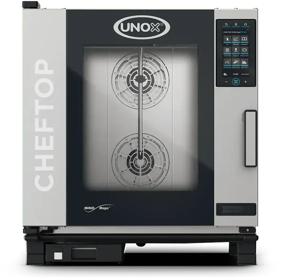 Unox - CHEFTOP MIND.Maps COUNTERTOP PLUS Electric 7 Trays Half-Size Combi Oven with Right-Hinged Door, 3Ph, 240V - XAVC-0711-EPRM