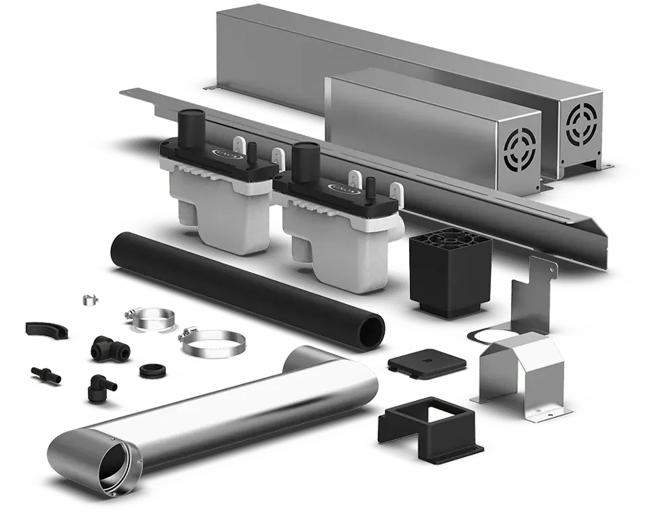 Unox - Double Stack Installation Kit for Gas Ovens - XAVQC-0011-G