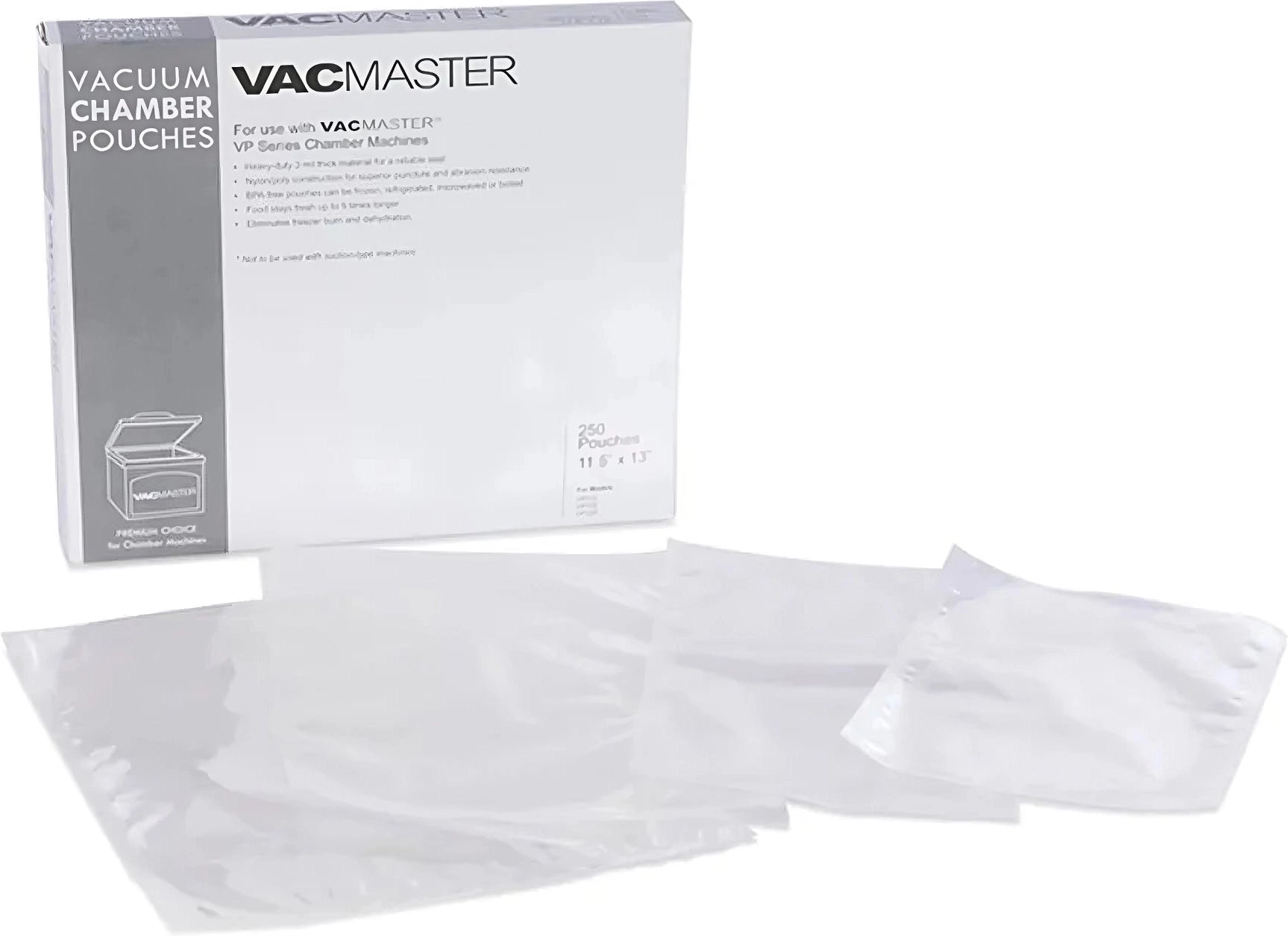 VacMaster - 12" X 14" Vacuum Chamber Pouches 3-Mil Box of 250 - VM40728