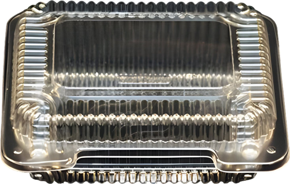 Vespa - 6.9" x 5.9" x 1.9" Small Salad Hinged Container, 600/Cs - VEL-071 (Special Order Item)